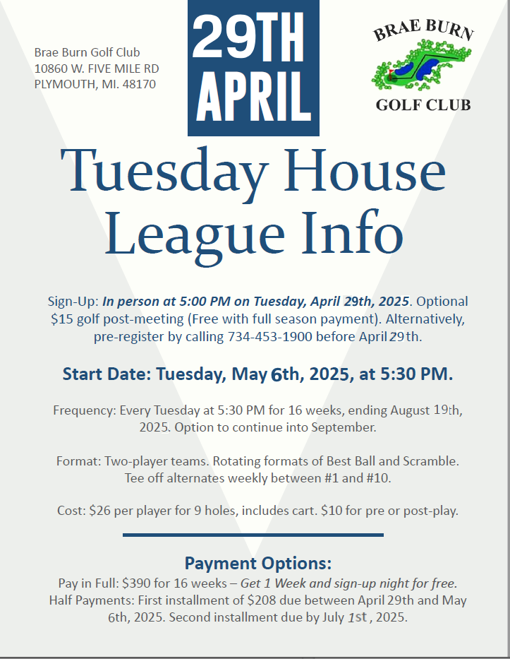 Tuesday House League